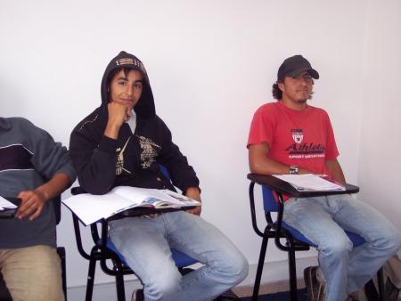 me & simo in class